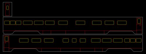 #3320 IC Burnside Rebuild Smooth Side Coach Lounge Observation