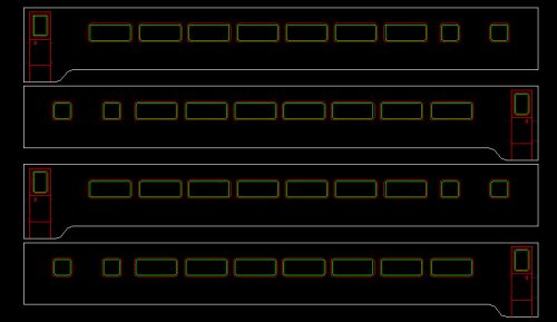 #7423-R2 Montana Rail Link PS Smooth Side Articulated Coach
