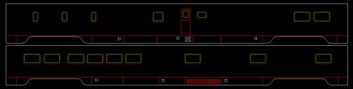 #7498 GN PS Smooth Side Lunch Counter Dormitory Lounge
