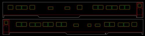 #9646-141-R2 Budd Montana Rail Link Slab Side Dome Coach