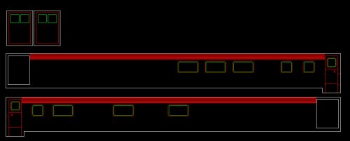 #978-R ATSF Budd Fluted Side Baggage Dormitory