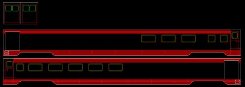 #990-R ATSF Budd Fluted Side Baggage Dormitory